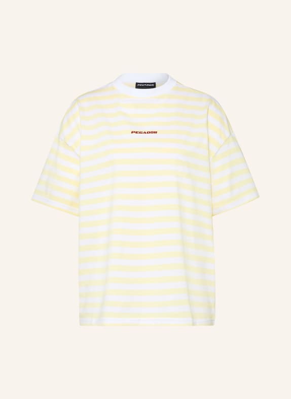 PEGADOR Oversized-Shirt BREDA HELLGELB / WEISS