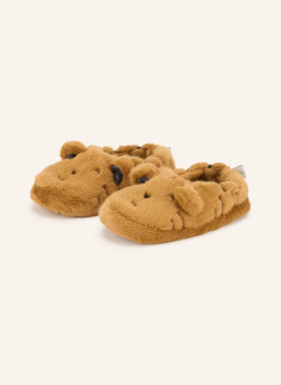 LIEWOOD Pantoffels AVIAJA TIGER CAMEL / ZWART