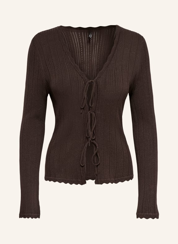 ONLY Strickjacke DUNKELBRAUN