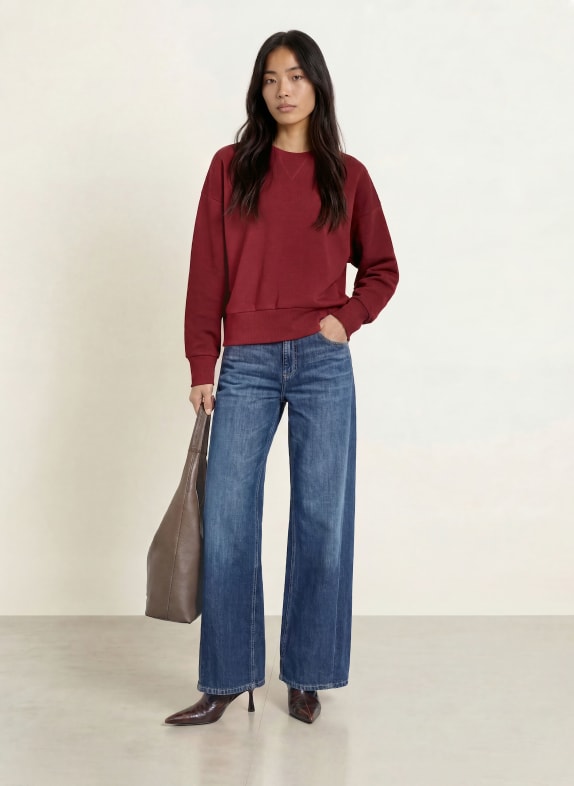 MOS MOSH Sweatshirt MMKIKI CELLI DONKERROOD