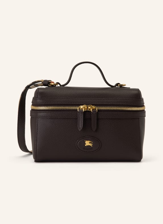 BURBERRY Umhängetasche BLOOMSBURY DUNKELBRAUN / BEIGE / WEISS