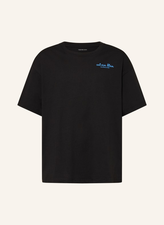 Calvin Klein T-shirt BLACK / BLUE / WHITE