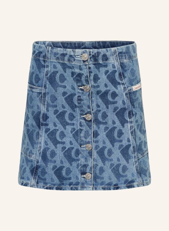 Calvin Klein Jupe en jean BLEU CLAIR / BLEU FONCÉ