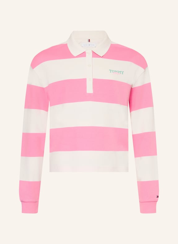 TOMMY HILFIGER Polo de rugby BLANC / ROSE