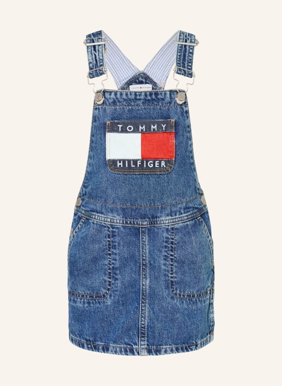 TOMMY HILFIGER Jeans-Latzkleid BLAU
