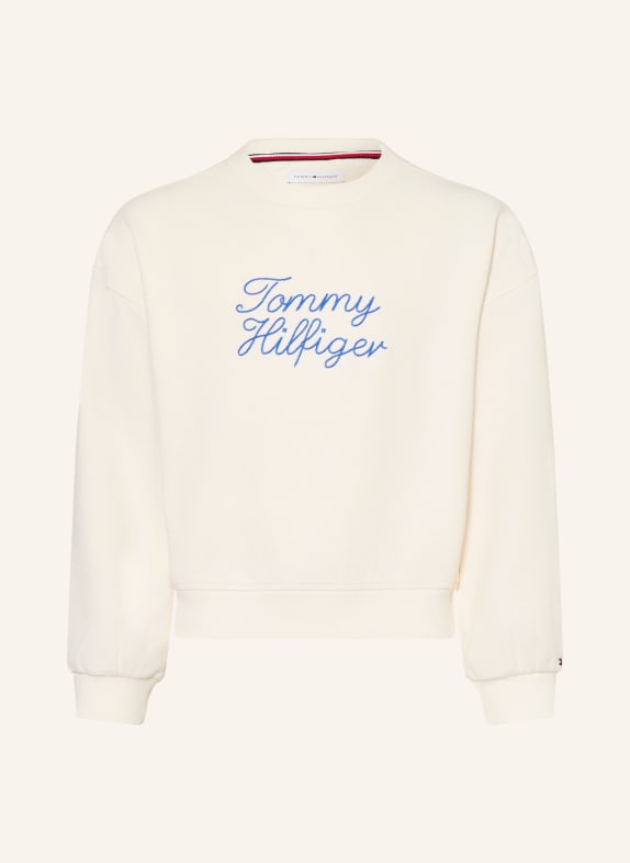 TOMMY HILFIGER Sweatshirt CRÈME / BLEU