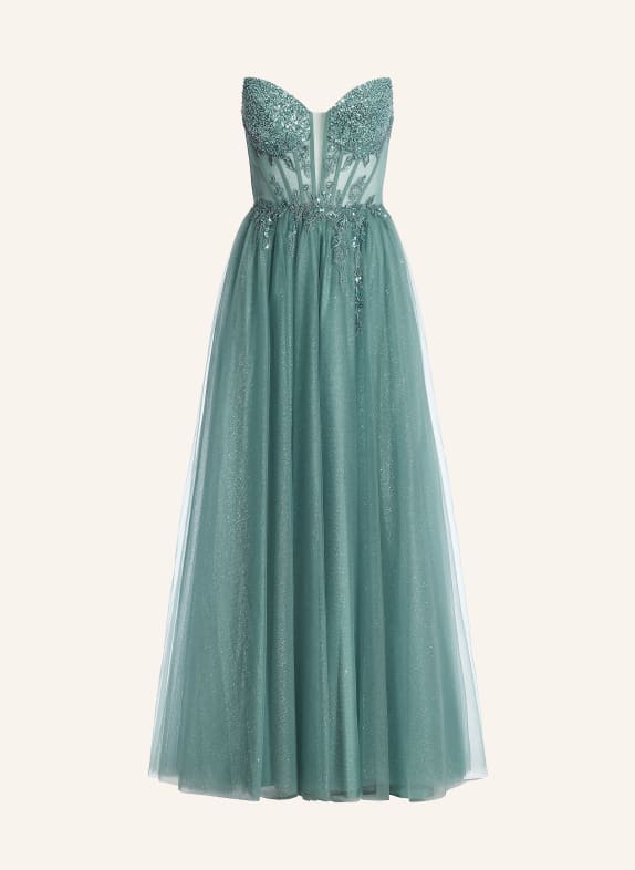 Hey Kyla Abendkleid mit Schmuckperlen und Pailletten PETROL