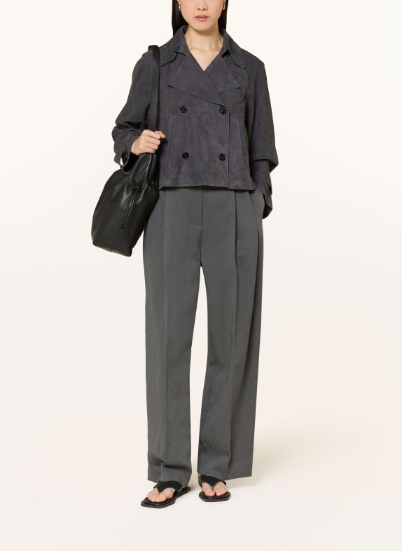 Marc O'Polo Lederjacke BLAUGRAU