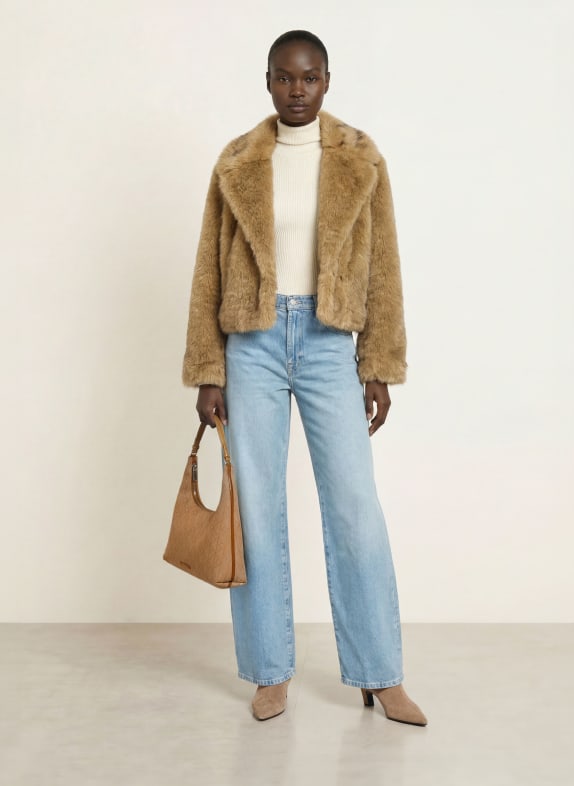 Calvin Klein Schoudertas BEIGE / LICHTBRUIN
