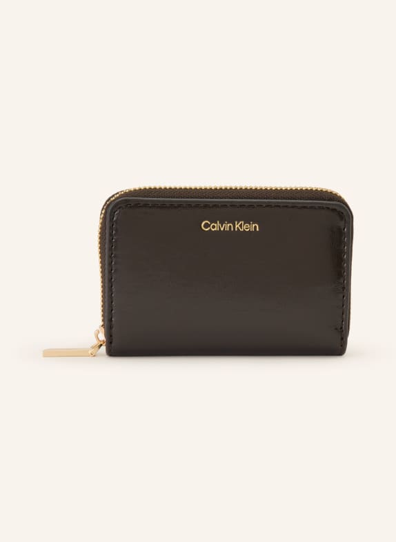 Calvin Klein Geldbörse DUNKELBRAUN / GOLD