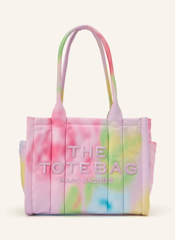 MARC JACOBS Shoppers THE MEDIUM TOTE MULTICOLOR FLOWER PRINT PINK / YELLOW / LIGHT GREEN