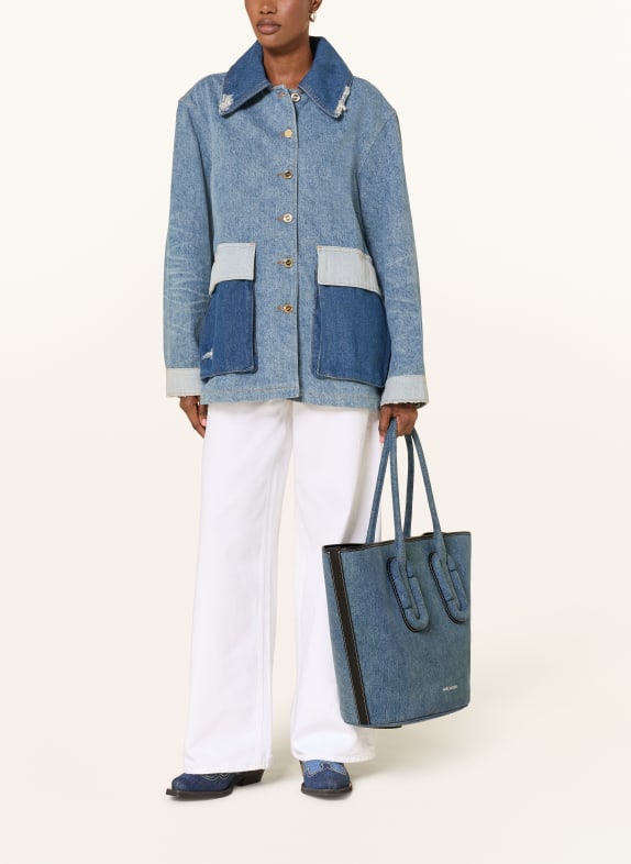 MARC JACOBS Shopper THE BASKET DENIM BLÅ