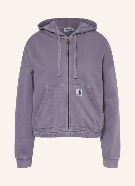 carhartt WIP HOGGARD Zip-up sweatshirt Jacket DARK PURPLE