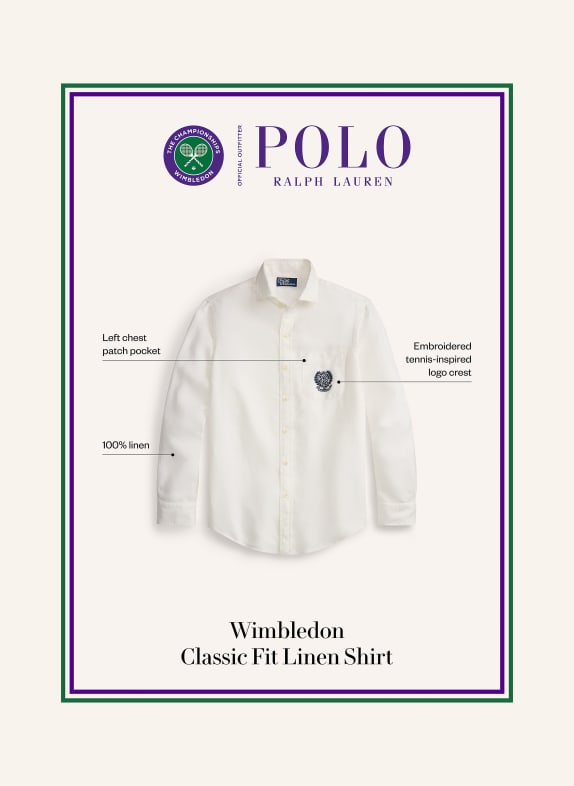 POLO RALPH LAUREN Koszula lniana o regularnym kroju BIAŁY