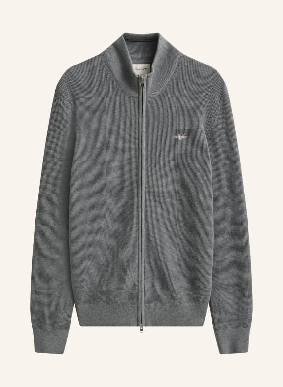 GANT cardigan GRIS FONCÉ