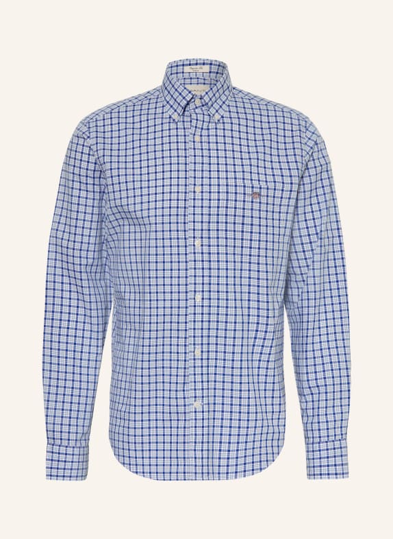 GANT Slim-Fit Shirt WHITE / LIGHT BLUE / DARK BLUE