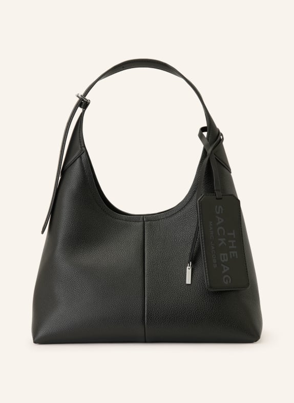 MARC JACOBS Vaková kabelka THE BELTED SACK ČERNÁ / STŘÍBRNÁ