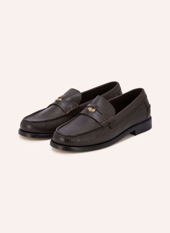TOMMY HILFIGER Loafers à barrette MARRON FONCÉ