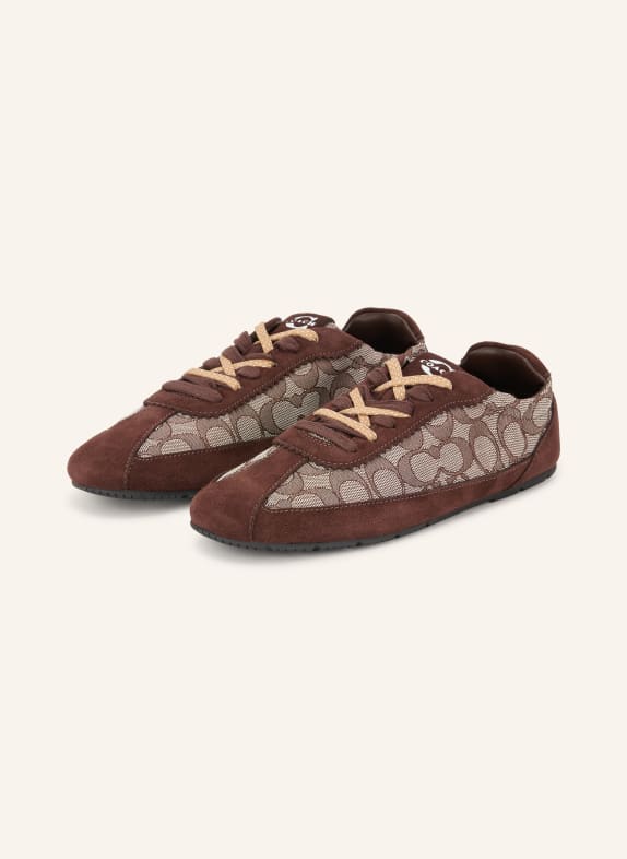 COACH Sneakers MARRON FONCÉ / BEIGE
