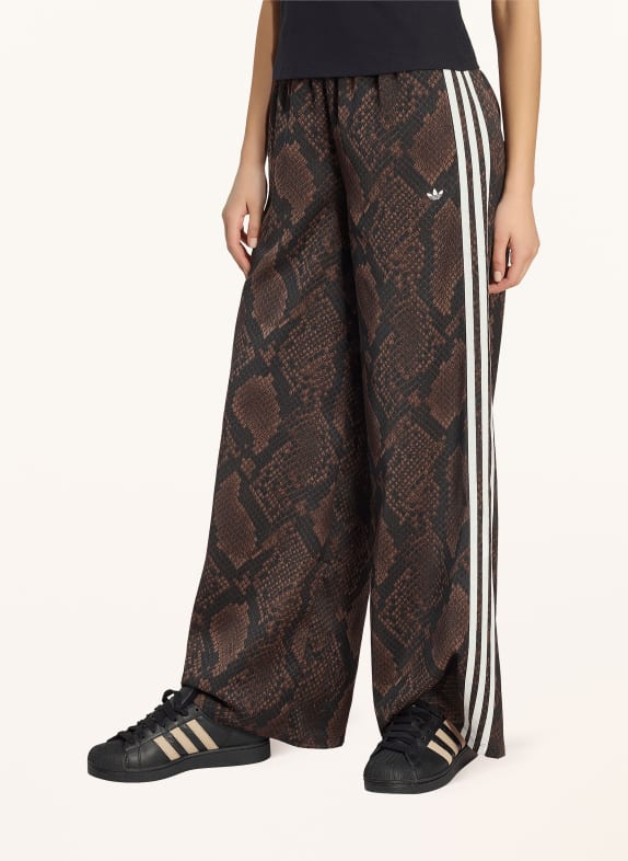 adidas Originals Pantaloni de trening FIREBIRD din satin MARO ÎNCHIS / ALB