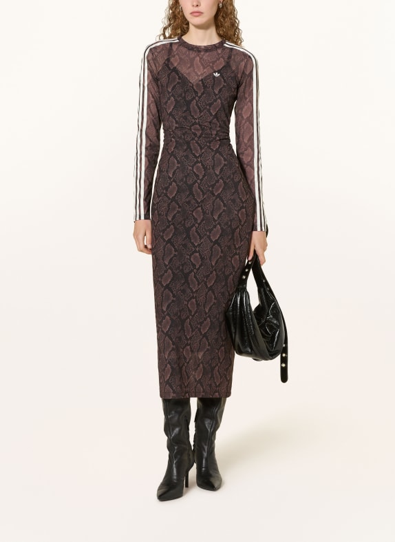 adidas Originals Mesh-jurk SNAKE PRINT MARRON FONCÉ / ZWART