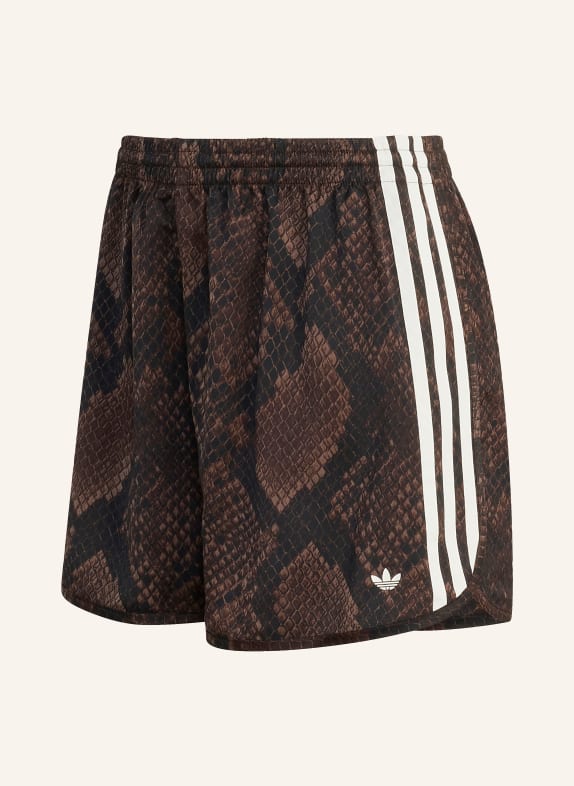 adidas Originals Satinshorts SNAKE PRINT DUNKELBRAUN / WEISS
