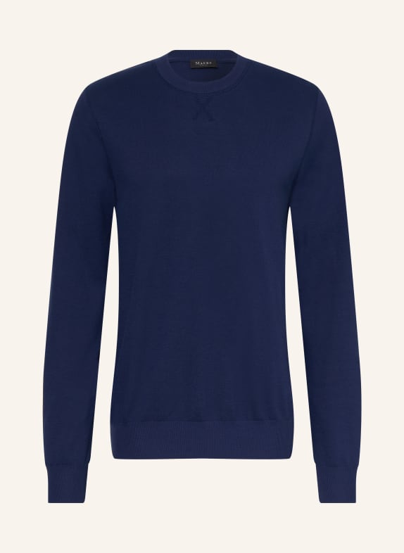 MAERZ MUENCHEN Piqué Long-sleeve shirt DARK BLUE