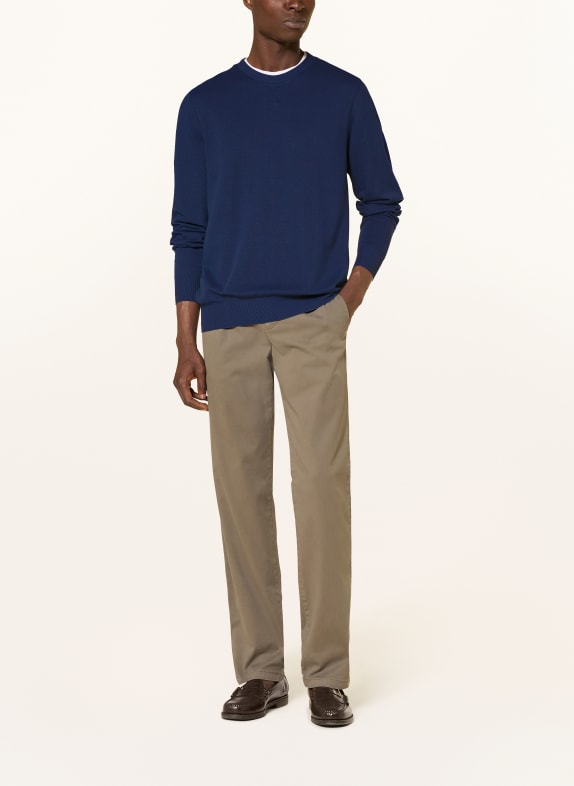 MAERZ MUENCHEN Piqué-Longsleeve DONKERBLAUW