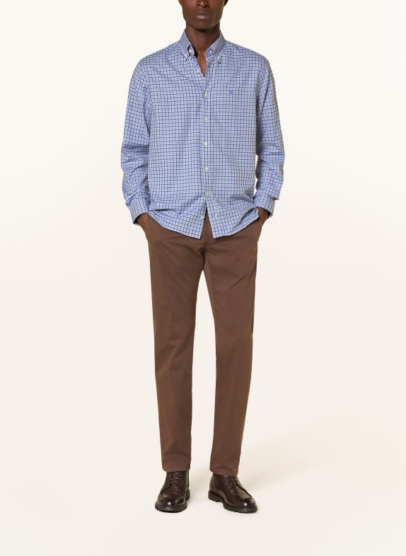 HACKETT LONDON Overhemd Classic Fit DONKERBLAUW / LICHTBLAUW / WIT