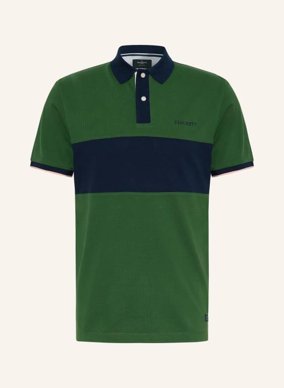 HACKETT LONDON Polokošile z piké ZELENÁ / TMAVĚ ORANŽOVÁ / TMAVĚ MODRÁ
