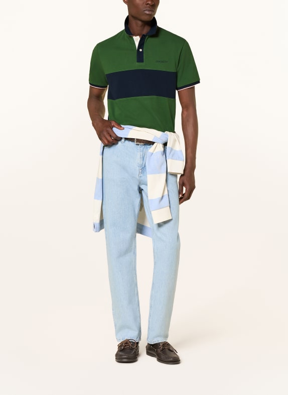HACKETT LONDON Piqué-poloshirt GROEN / LICHTORANJE / DONKERBLAUW