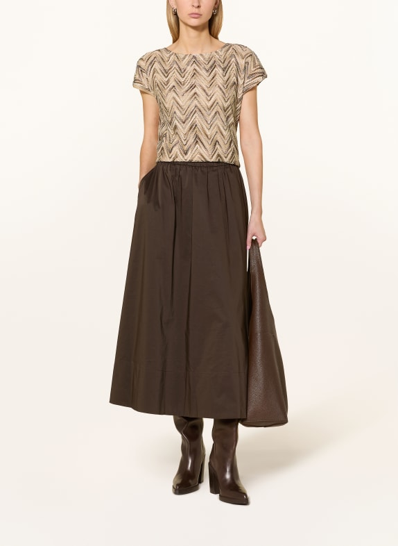 s.Oliver BLACK LABEL Gebreid shirt LICHTBRUIN / BRUIN / BEIGE