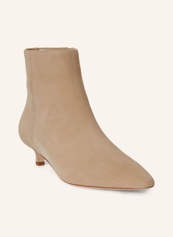 LAUREN RALPH LAUREN Kotníkové boty BÉŽOVÁ / ZLATÁ