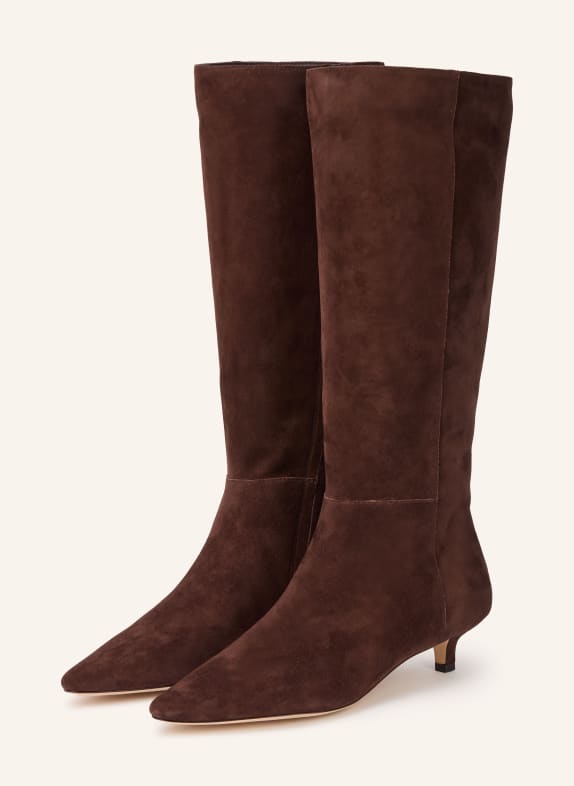 LAUREN RALPH LAUREN Laarzen FRANCESCA MARRON FONCÉ / GOUD