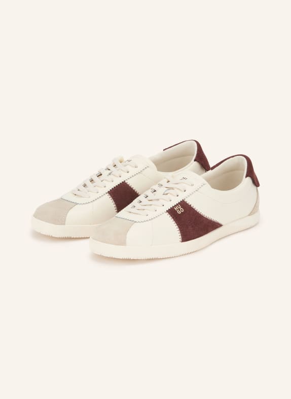 HUGO Sneaker SERENATA WEISS / GRAU / DUNKELROT