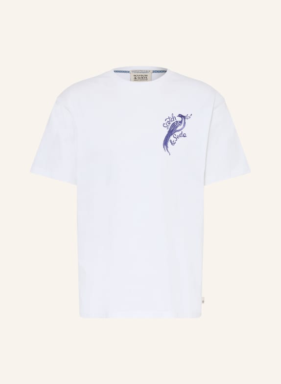 SCOTCH & SODA T-shirt WHITE / DARK BLUE