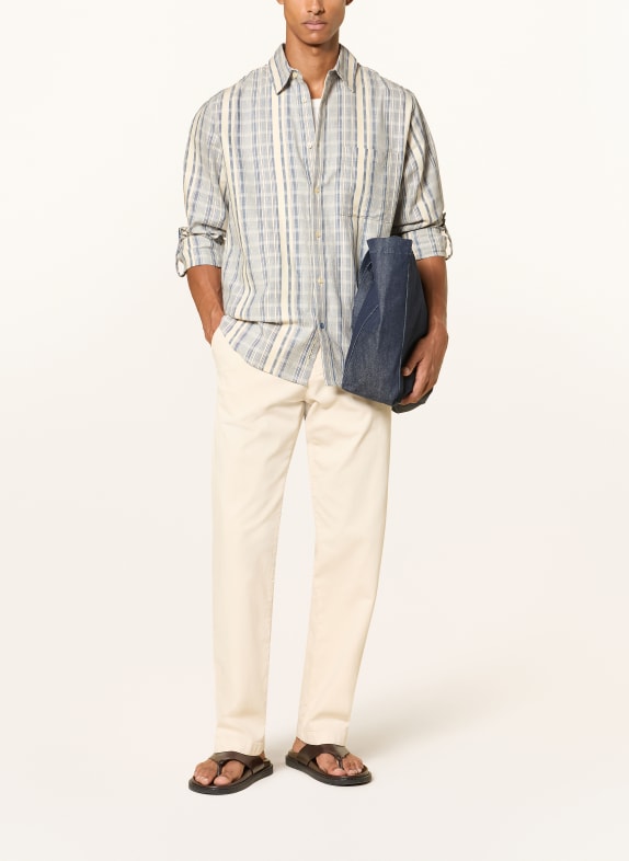 SCOTCH & SODA Overhemd met relaxte pasvorm BLAUW / CRÈME