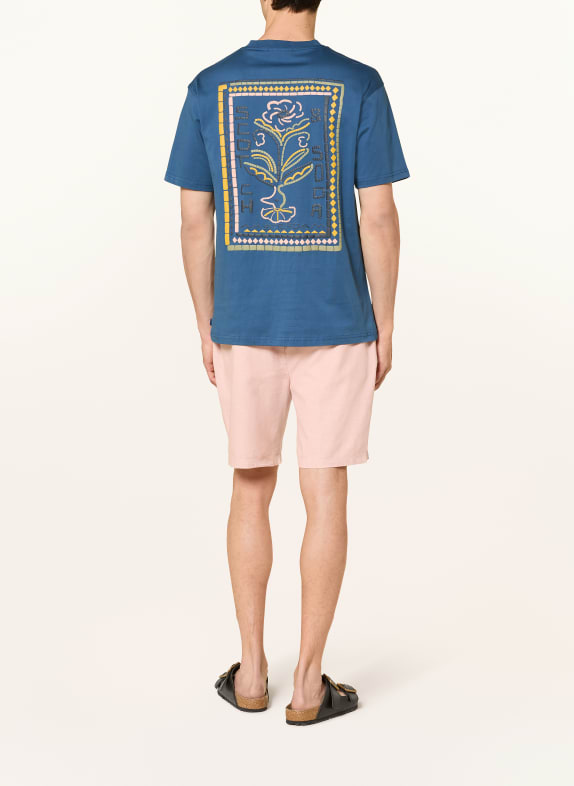 SCOTCH & SODA T-shirt BLAUW / GEEL / GROEN