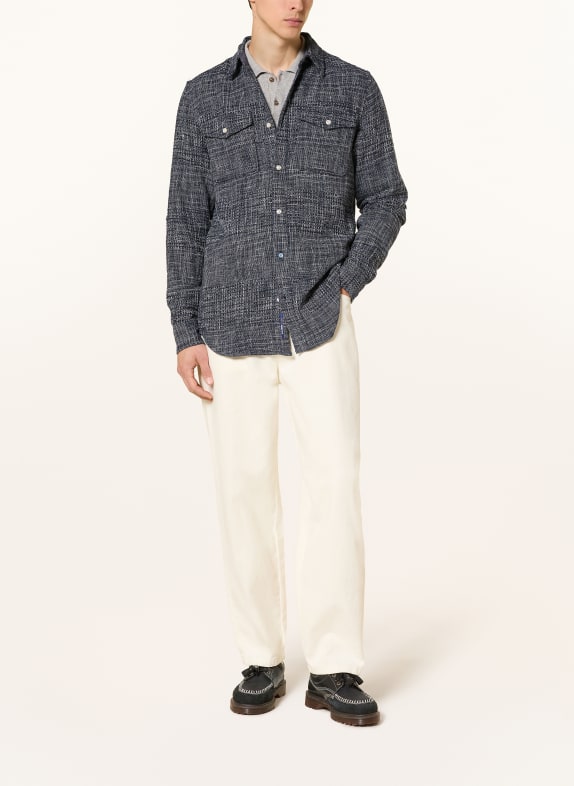 SCOTCH & SODA Overshirt MÖRKBLÅ / VIT