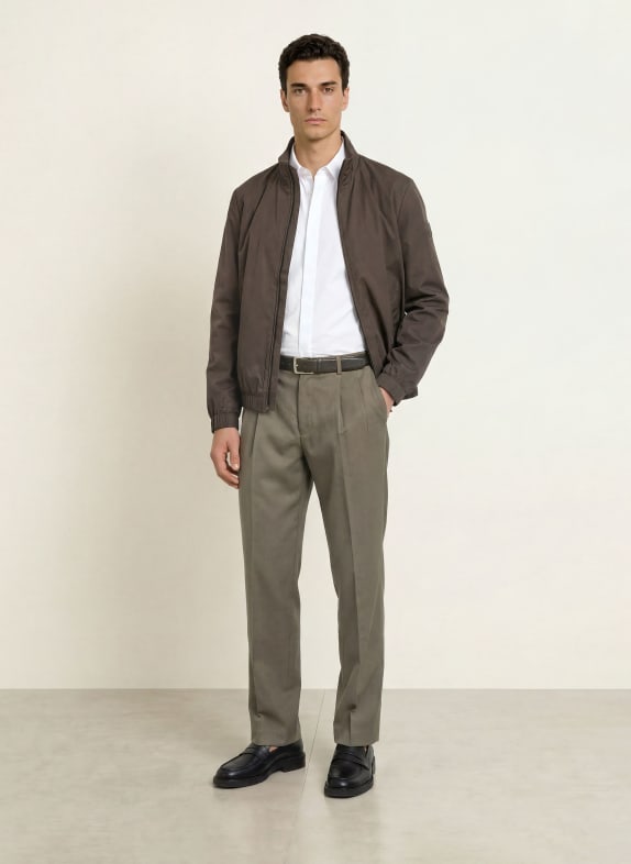 Calvin Klein Bukser med bred pasform TAUPE