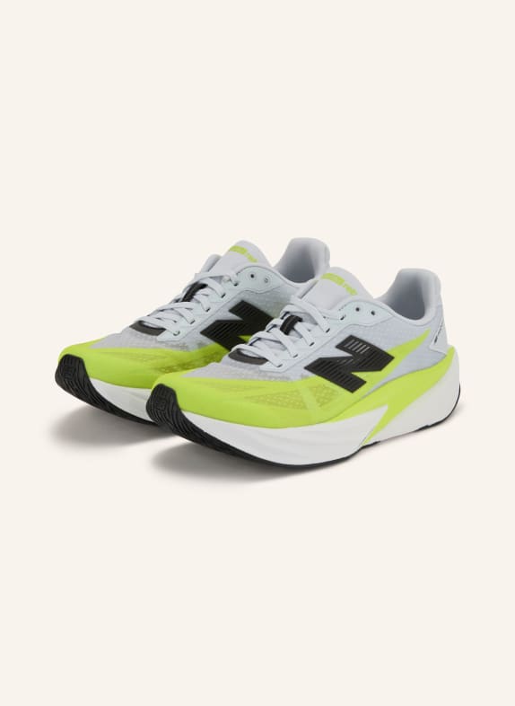 new balance Buty do biegania FUELCELL REBEL JASKRAWY ŻÓŁTY / JASNOCZARY / CZARNY