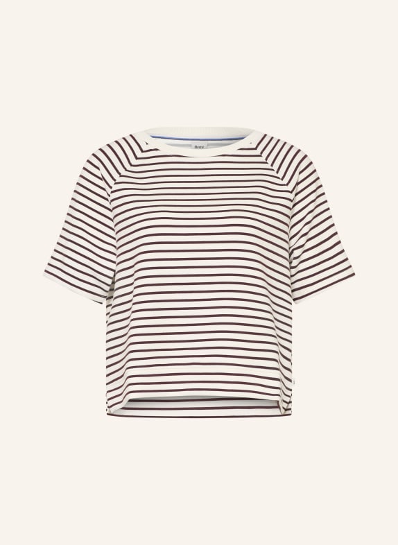BRAX T-shirt BAILEE WIT / ZWART
