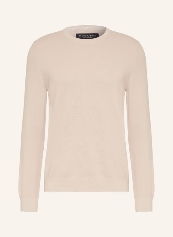 Marc O'Polo Piqué-Pullover HELLBRAUN