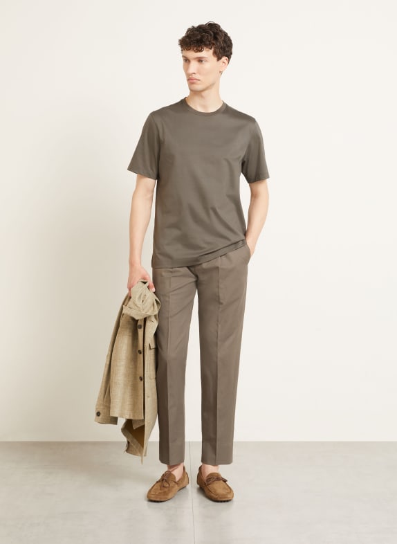 ZEGNA tričko KHAKI