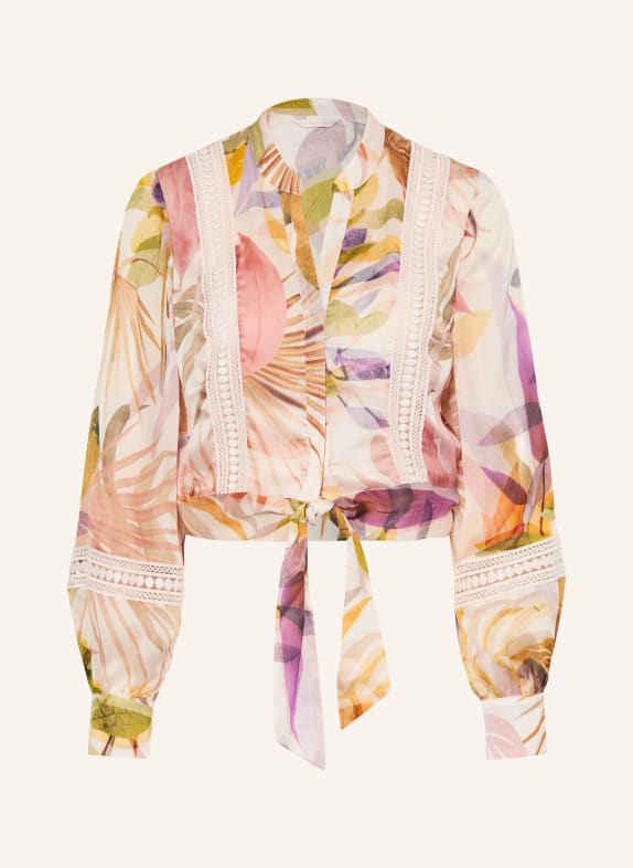 GUESS Bluse ZAHARA CREME / HELLLILA / HELLROT