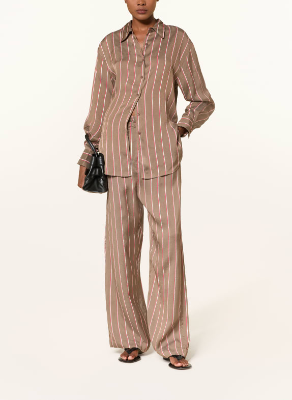 The Frankie Shop Broek BRUIN / ROOD / WIT