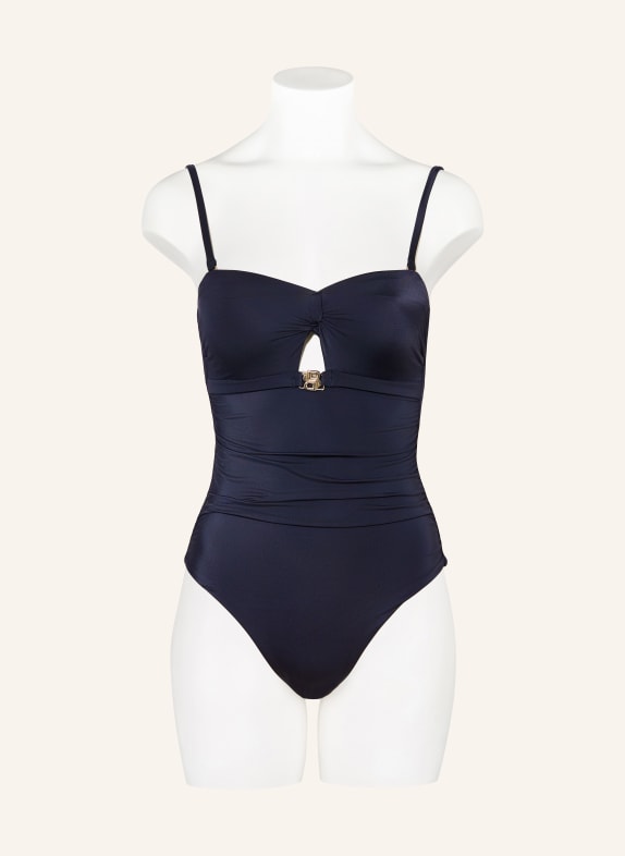 BOSS DOUBLE B-badpak met uitsnijding DONKERBLAUW