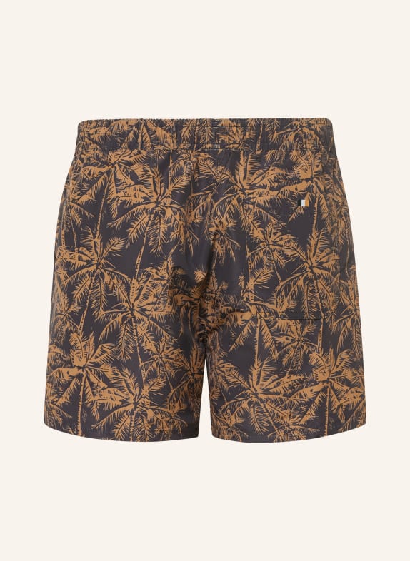 BOSS Zwemshort BREAM ZWART / LICHTBRUIN