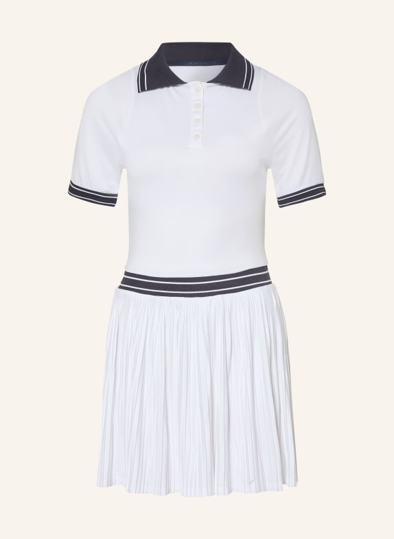 VARLEY Tenniskleid DRAYA COURT WEISS / DUNKELBLAU
