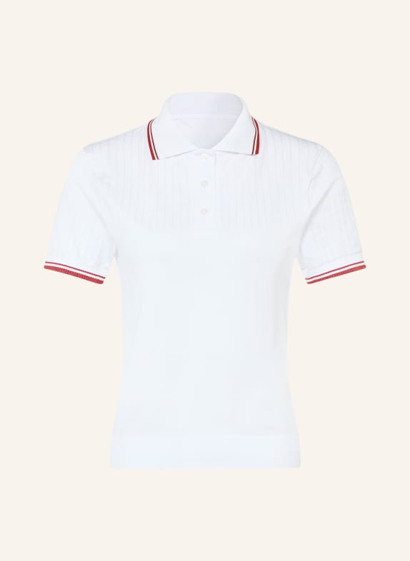 VARLEY Funktions-Poloshirt MICKEY WEISS / DUNKELROT